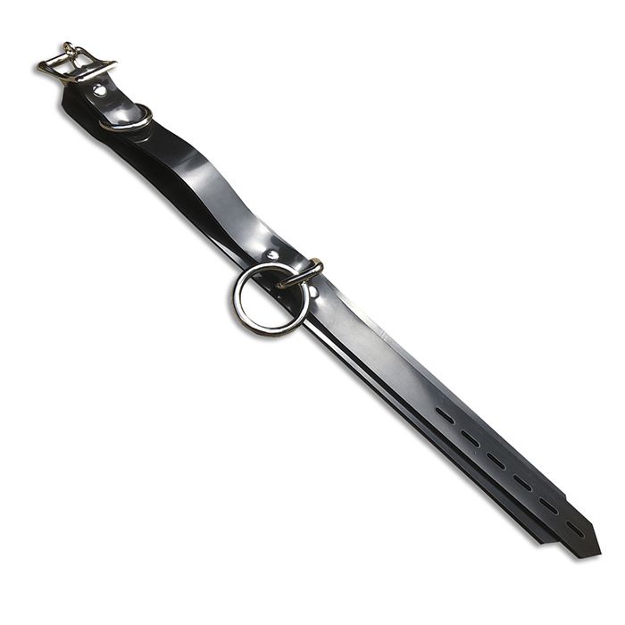 Das hochwertig handgefertigte 4cm breite Halsband von Fetish.dk ist

verstellbar von 29-46cm und das bekannte "Heavy Duty Rubber" Halsband.

Mit einem O-Ring, Qualitäts Schnalle in schwarz.