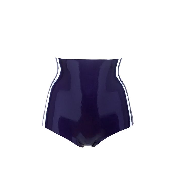 Sexy-Höschen mit hohem Bund, die dein Outfit perfekt vervollständigen, mit einem Reißverschluss im Schritt. Die Höschen haben Nähte an den Seiten und am unteren Rand.


