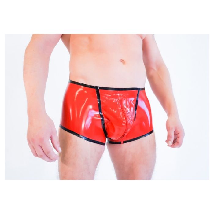 Mit verstecktem Penisloch, Reißverschluss vorne, doppelwandig.